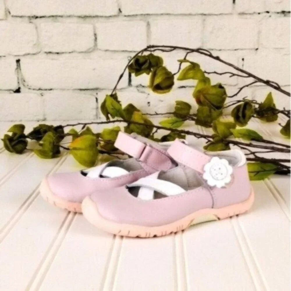 Riley Roos Carly Blush Mary Jane Walking Shoes Siize 3-6 months